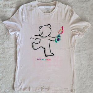 BANKSY Bear Grande Graphic (Front + Back) T-Shirt - Elevenparis